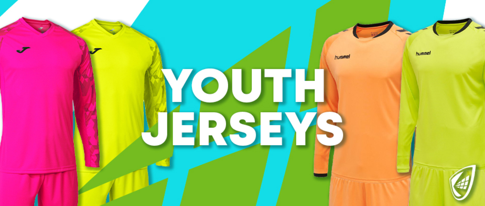inhzoy Kids Youth Padded Goalkeeper Jersey Football Long Sleeve Goalie  Shirts Mint Green&Pink 13-14 