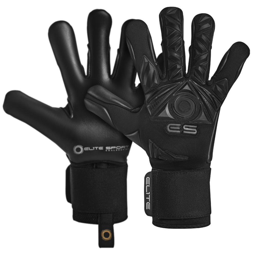 Elite Sport Revolution II Black Goalie Gloves